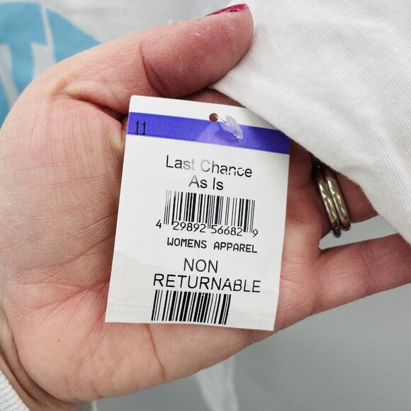 BP Womens Size Medium Be Heard Vote Short Sleeve Graphic Tshirt in White 2338 - Picture 7 of 9